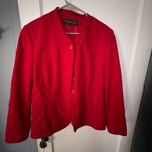 Harve Benard Red Women's Blazer